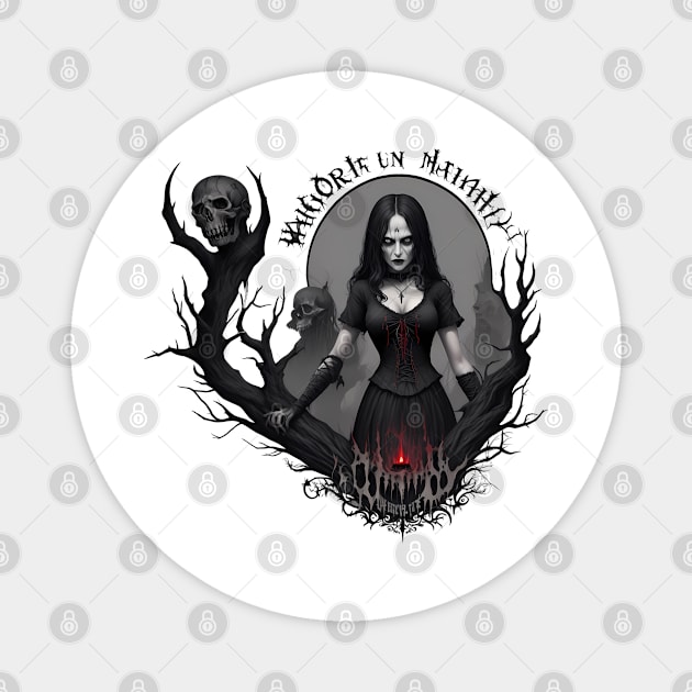 Gothic Witch Magnet by TaevasDesign